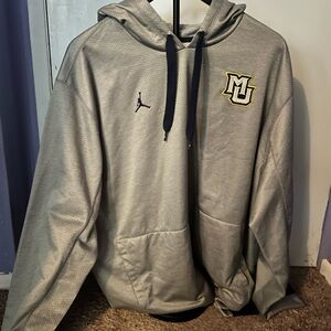 Gray Jordan Marquette University Sweatshirt